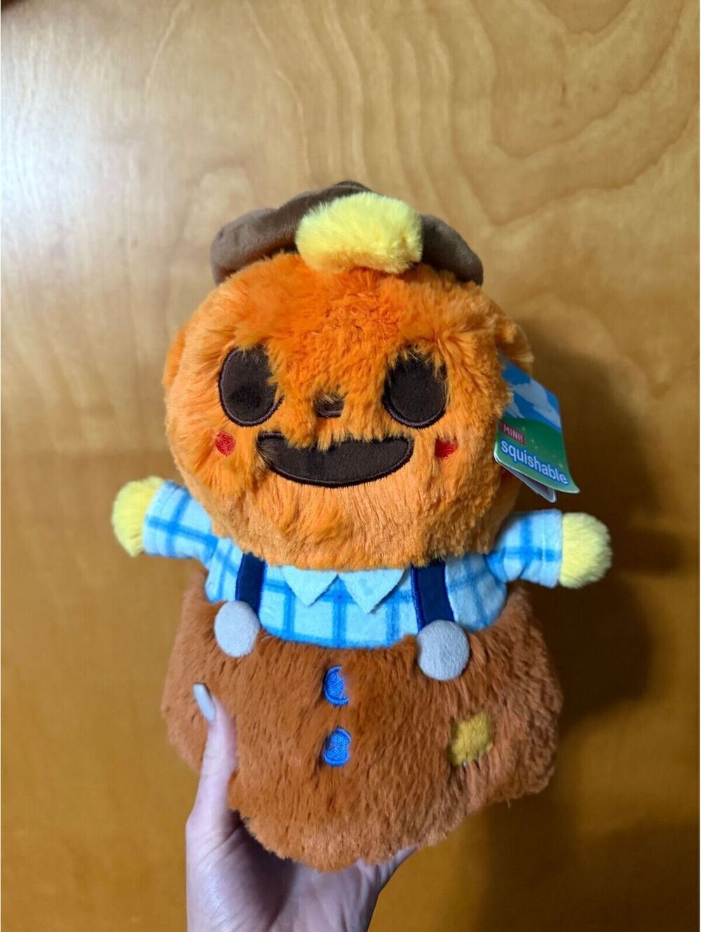 Halloween pumpkin skeleton mini squishable NWT fall plush